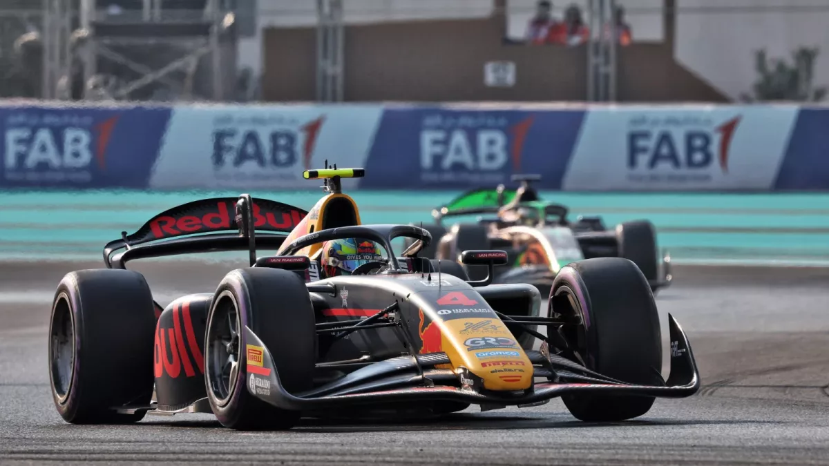F1-bound Arvid Lindblad takes F2 Sprint victory in Abu Dhabi