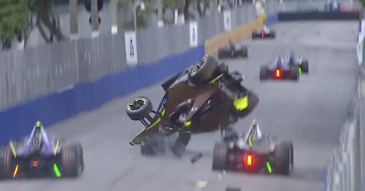 Thrilling Airborne Drama: Pepe Marti's Astonishing Formula E Crash!