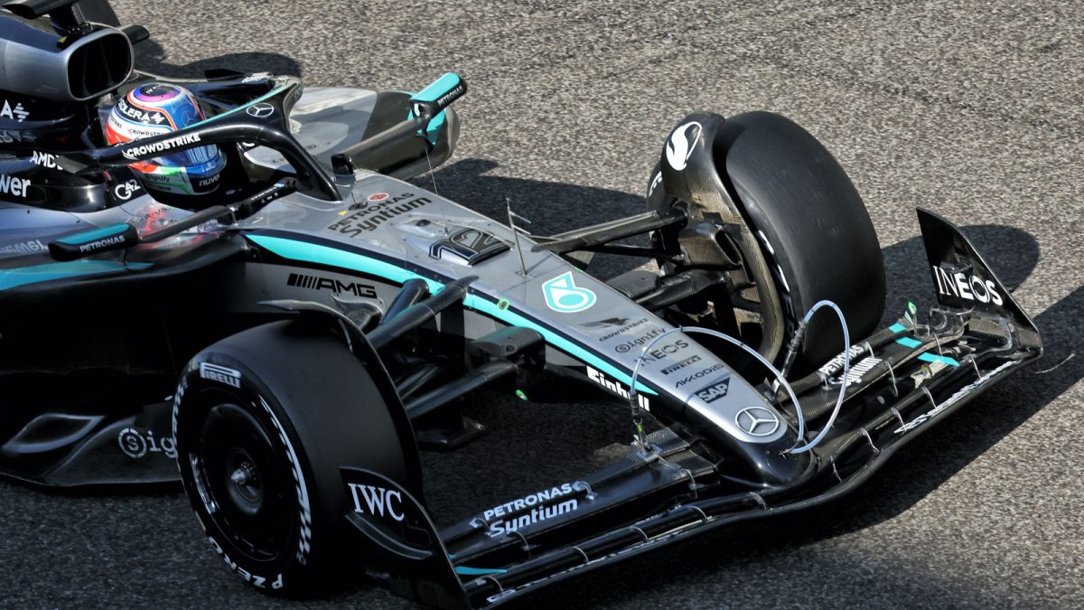 Revolutionary Design: Mercedes Unveil Groundbreaking Front Wing Concept for 2026 Season in Abu Dhabi Test