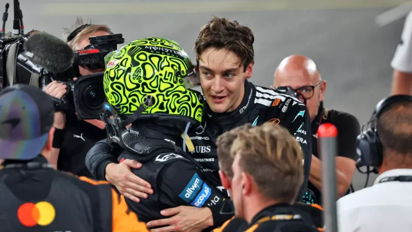 The Graceful Ascent: George Russell's Unwavering Focus Amid Lando Norris' F1 Triumph