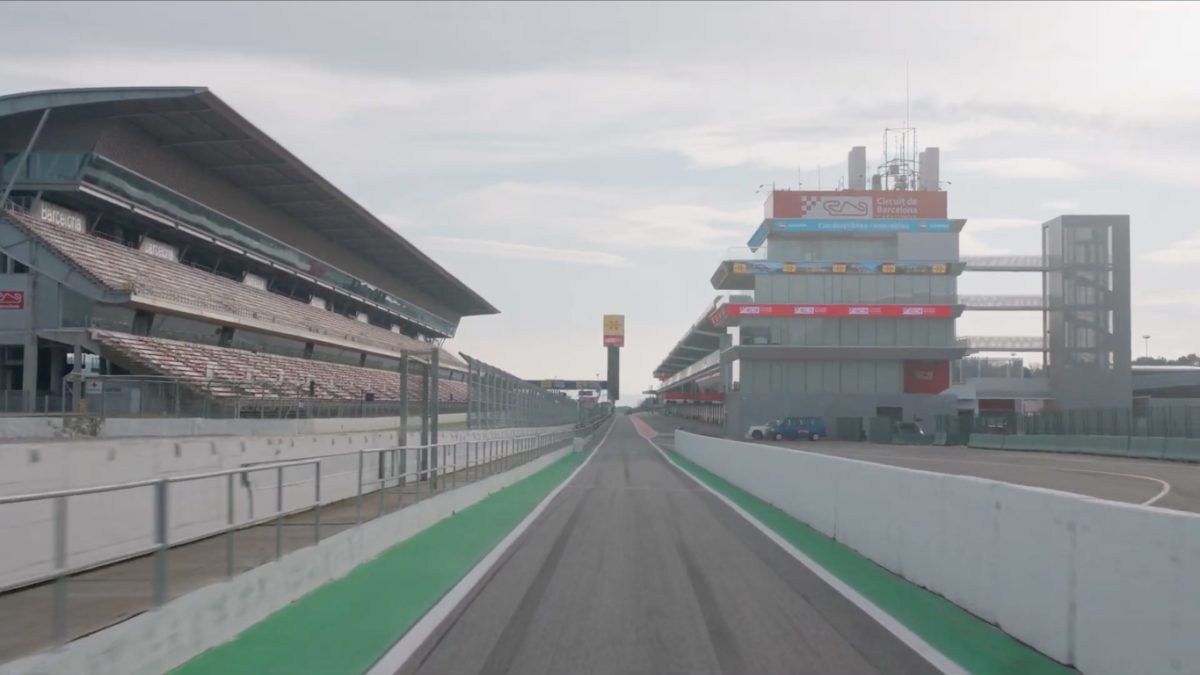 What happened at start of F1's hidden Barcelona test