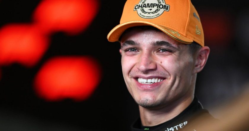 Rising Star Lando Norris Faces Off Against Champion Gravitas in Intense Duel with Oscar Piastri