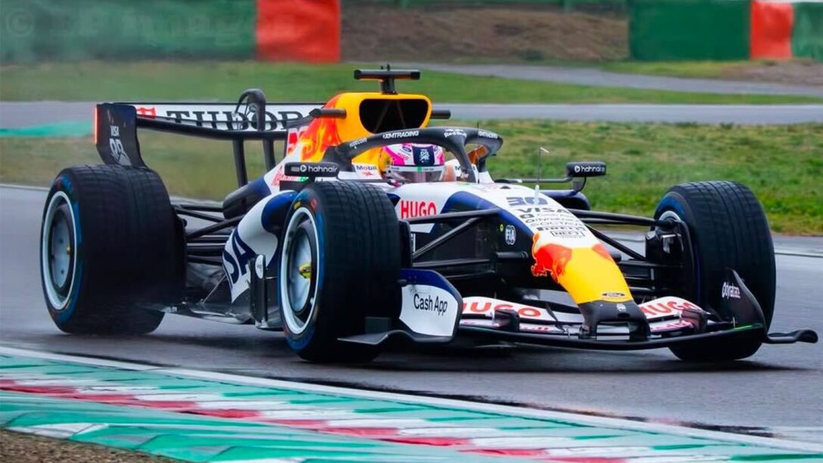 Racing Bulls F1 2026 car's on-track debut revealed by spy shots
