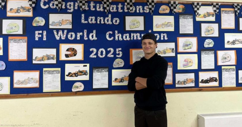 From School Desk to Racetrack: Lando Norris Motivates Students with Message of Possibility