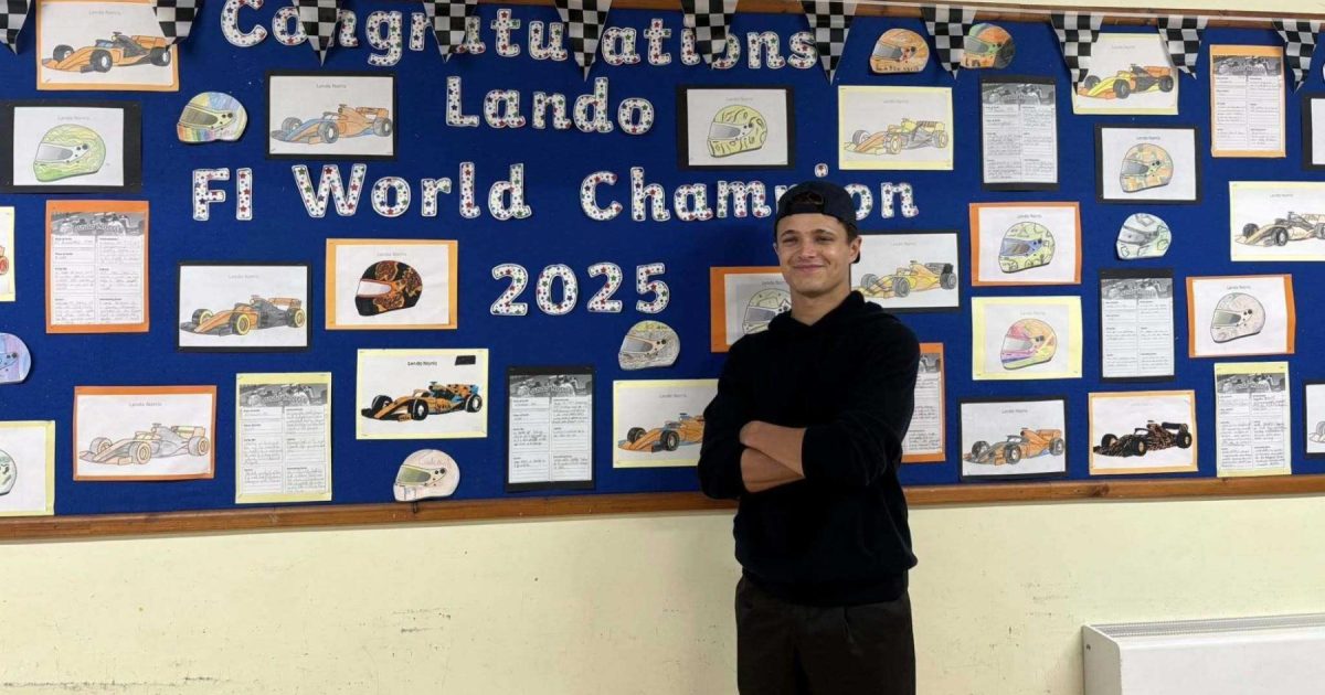 From School Desk to Racetrack: Lando Norris Motivates Students with Message of Possibility