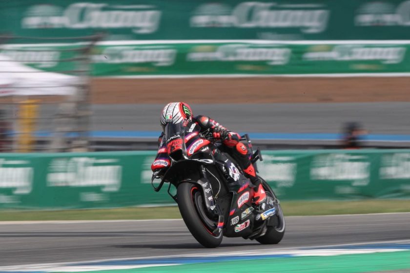 Bezzecchi beats Marquez to Thai GP pole despite crash