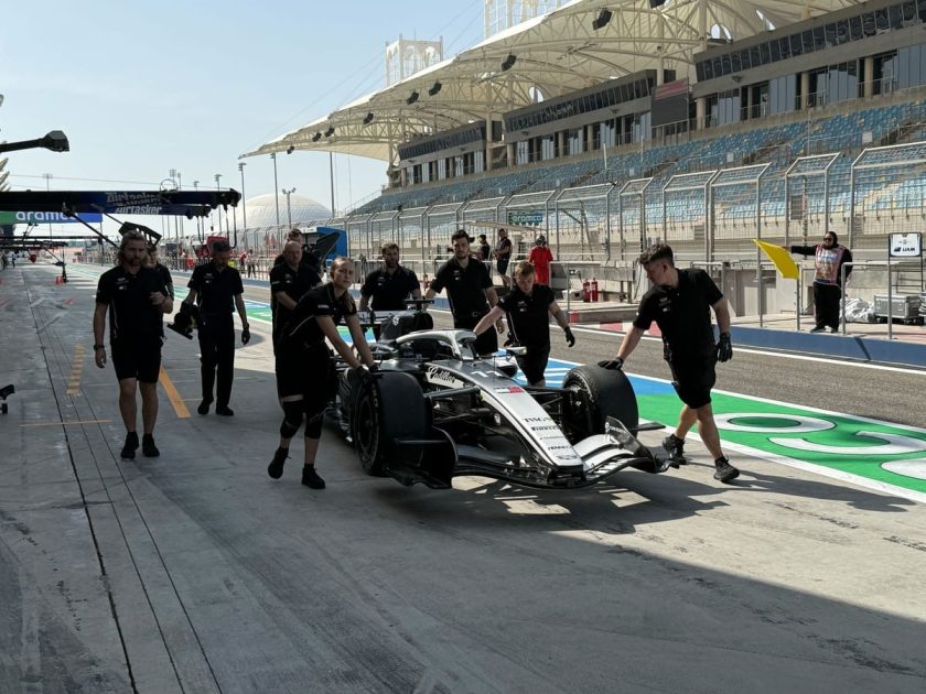 Cadillac red flag kicks off day two of F1 test