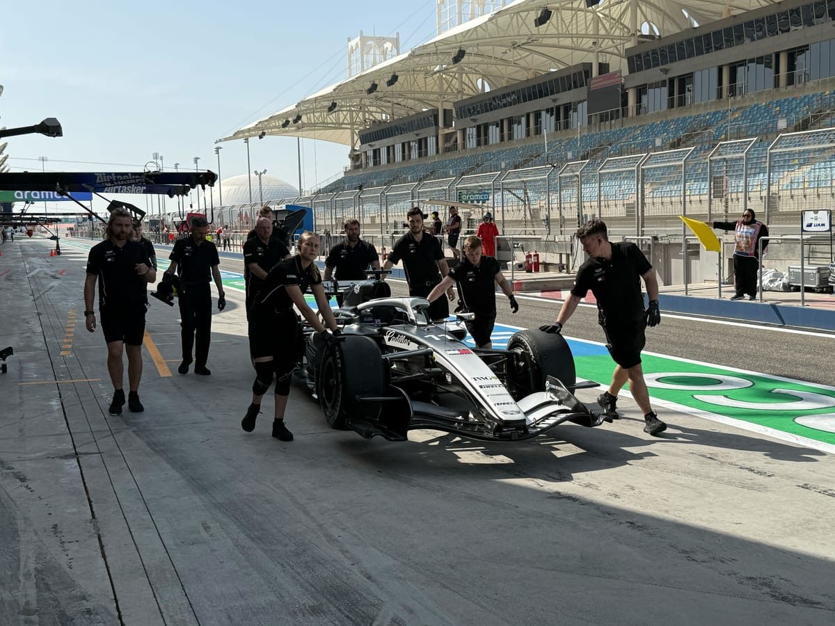 Cadillac red flag kicks off day two of F1 test