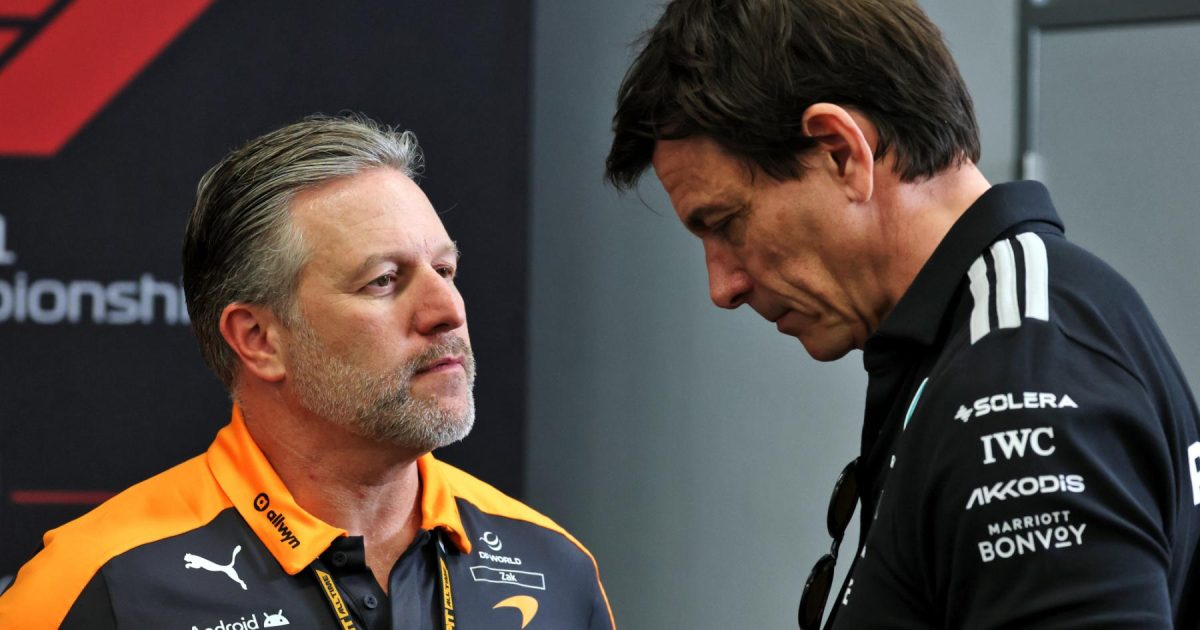 Zak Brown and Toto Wolff offer opinions on striking F1 challenge