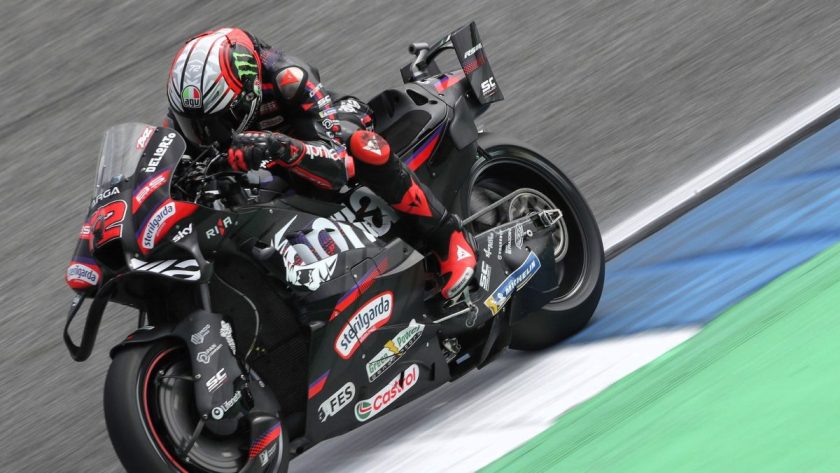 Incendiary Display: Aprilia Ignites the Track in Sensational FP1 at Thai MotoGP