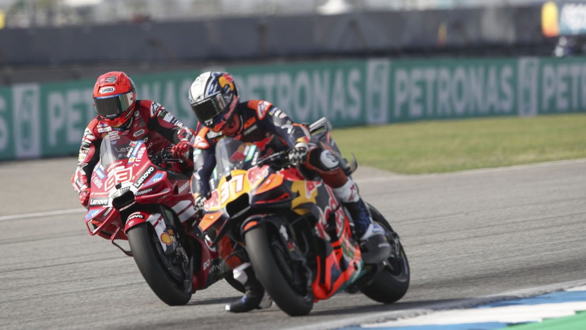 Pedro Acosta wins Thai MotoGP sprint thriller after Marc Marquez penalty