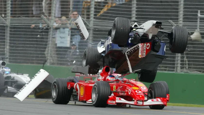 Unforgettable Moments: Schumacher's Airborne Spectacle and Legacy Lives On