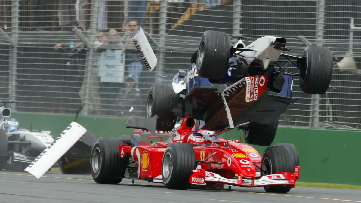 Unforgettable Moments: Schumacher's Airborne Spectacle and Legacy Lives On