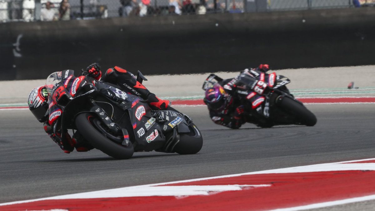 Duel of the Italian Titans: Bezzecchi and Rossi's Showdown on Aprilia