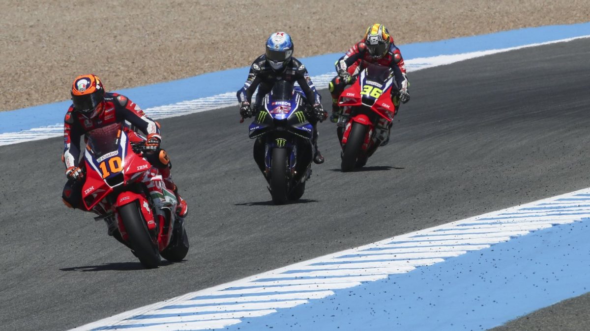 Behind the Handlebars: Luca Marini's Determination Despite Bike Damage at Jerez MotoGP