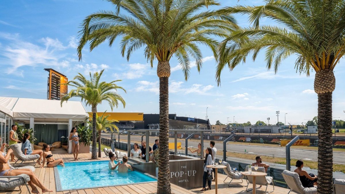 Unveiling Unprecedented Luxury: Silverstone's Trackside Swimming Pool Stuns at F1 British Grand Prix Pop-Up Hotel
