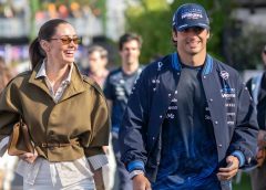 A Wardrobe Malfunction Fit for the Fast Lane: Carlos Sainz’s Split Pants Spark Laughter with Girlfriend Rebecca Donaldson
