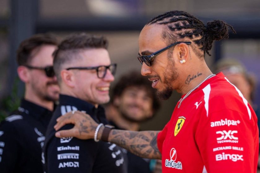 F1 legend Lewis Hamilton in 'feels like home' emotional Mercedes reunion