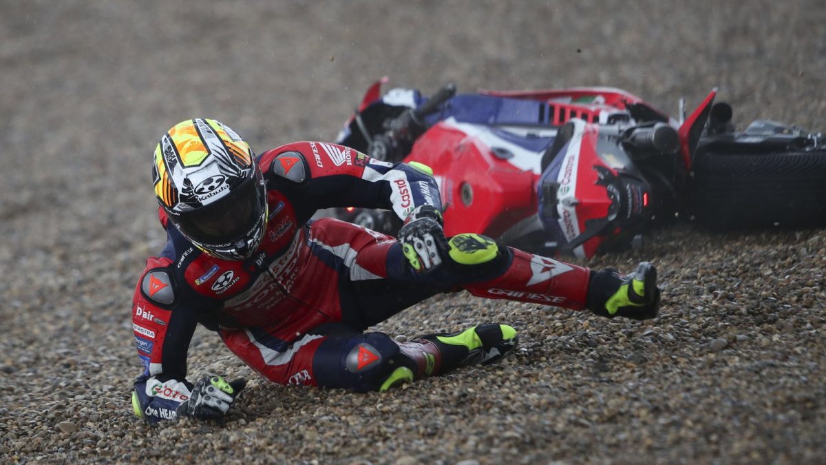 Joan Mir needed stitches after “unexpected” French MotoGP crash