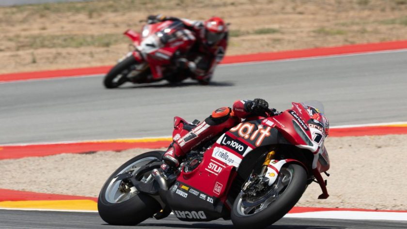 Bulega Dominates in 2026 Aragon WorldSBK Warm-Up Despite Lowes' Setback