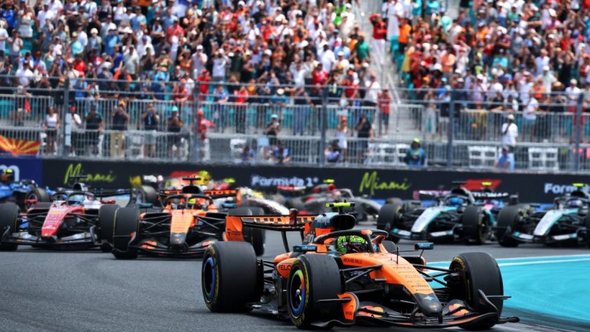 Thrilling Showdown: Lando Norris Takes the Victory in F1 Miami Sprint Race Amidst Verstappen-Hamilton Rivalry